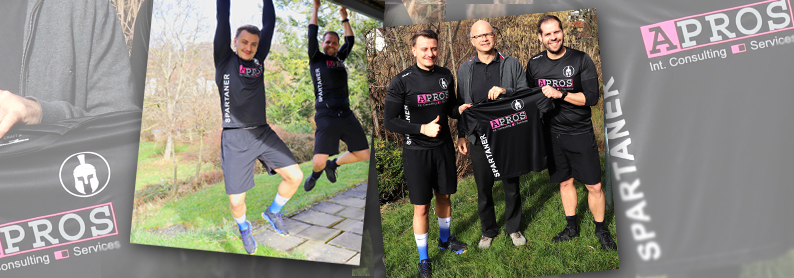 &Uuml;bergabe neue APROS Spartaner Race Trikots